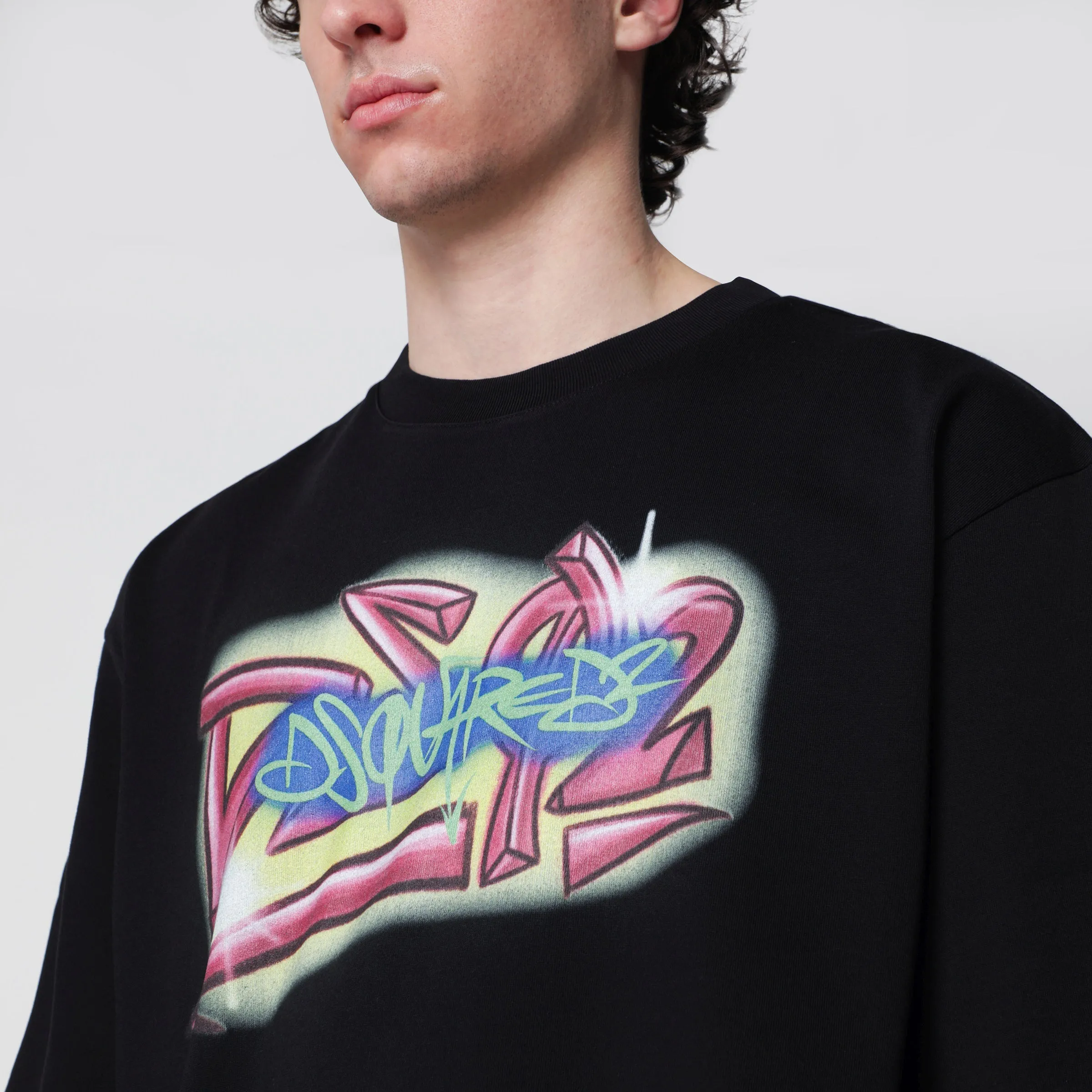 Loose-Fit Cotton Jersey T-Shirt With Logo In Black sold by Wanan Luxury product image thumbnail 2