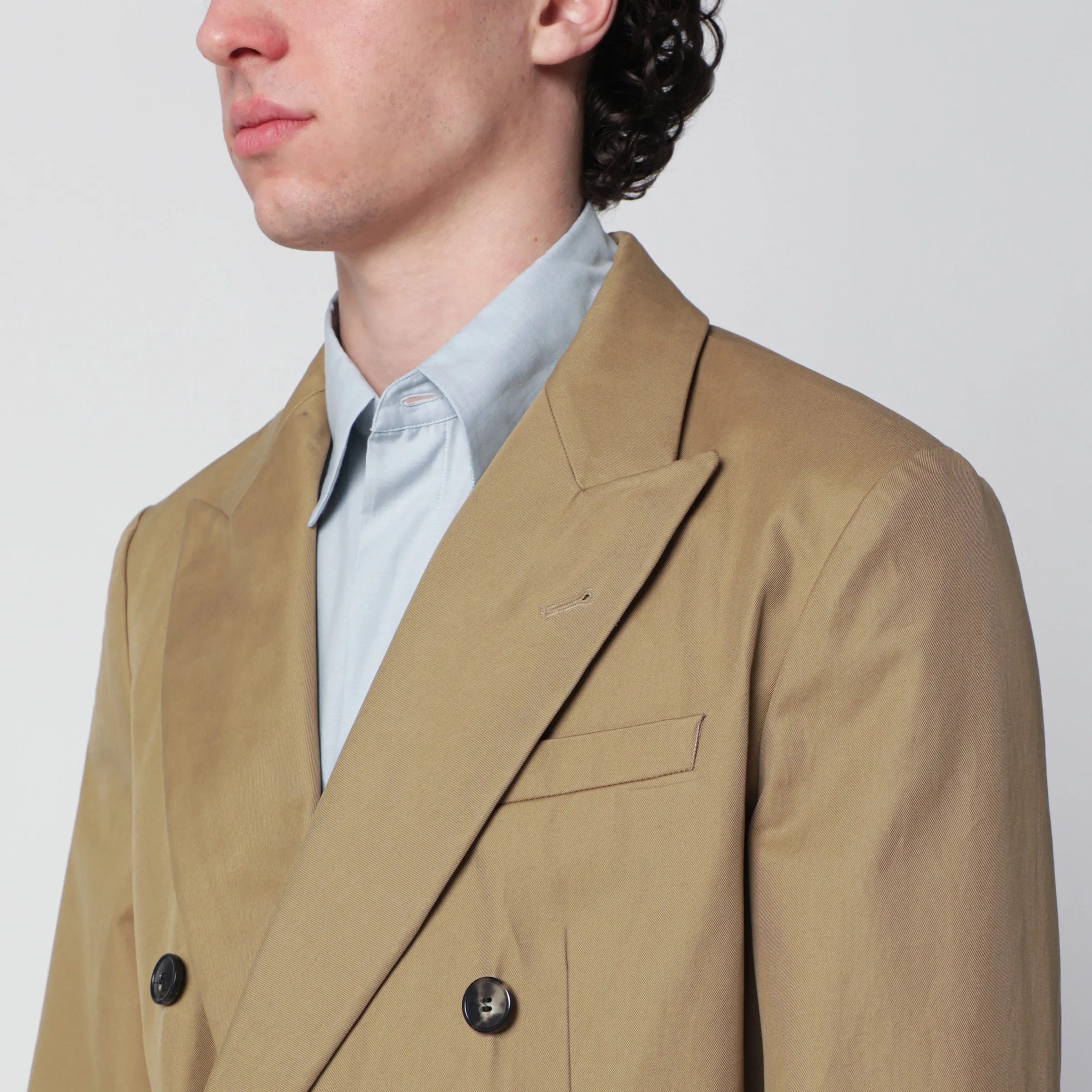 Camel Double-Breasted Jacket sold by Wanan Luxury product image thumbnail 2