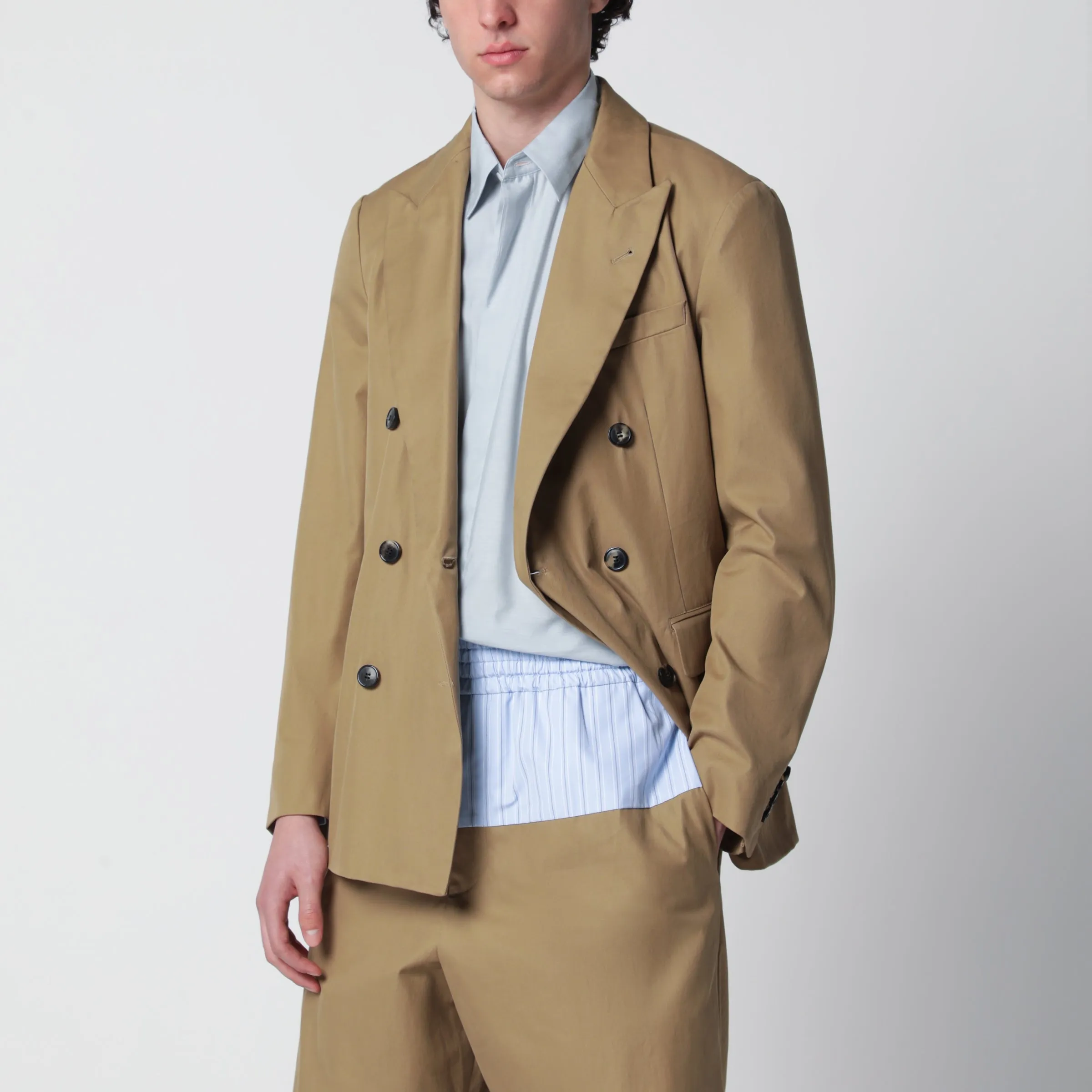 Camel Double-Breasted Jacket sold by Wanan Luxury