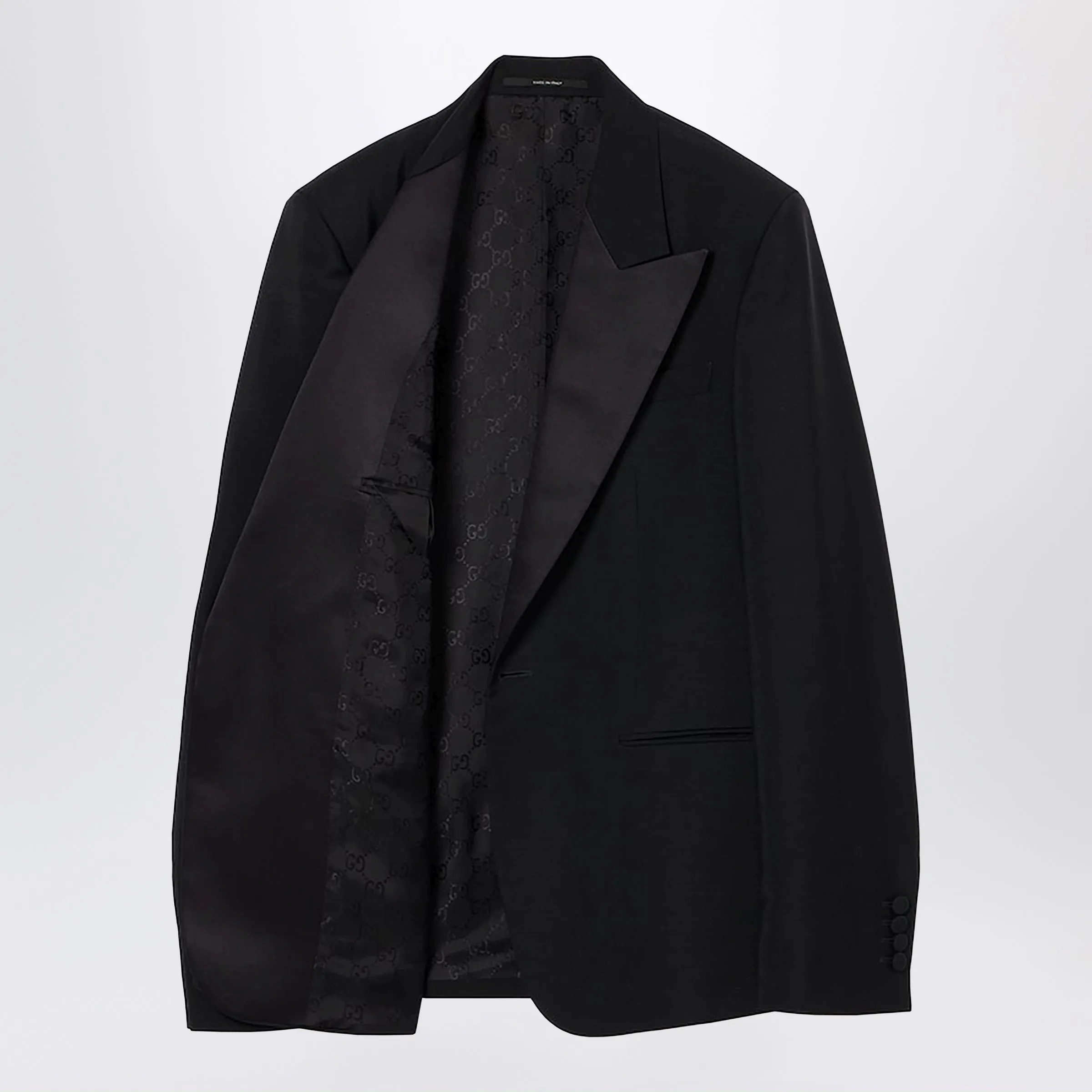 Black Dress In Fine Mohair Wool Fabric sold by Wanan Luxury product image thumbnail 2