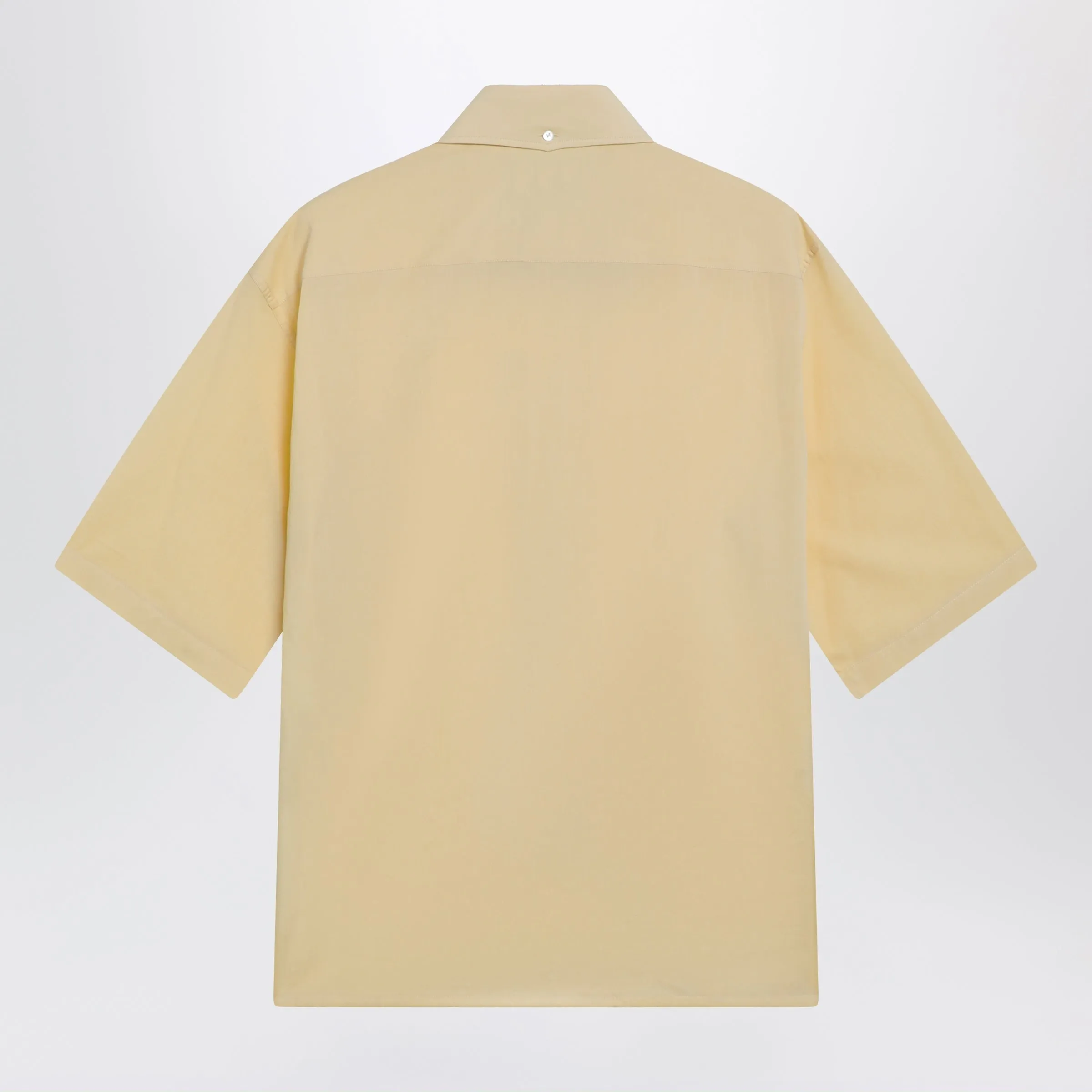 Light Yellow Short-Sleeve Wool Shirt sold by Wanan Luxury product image thumbnail 2