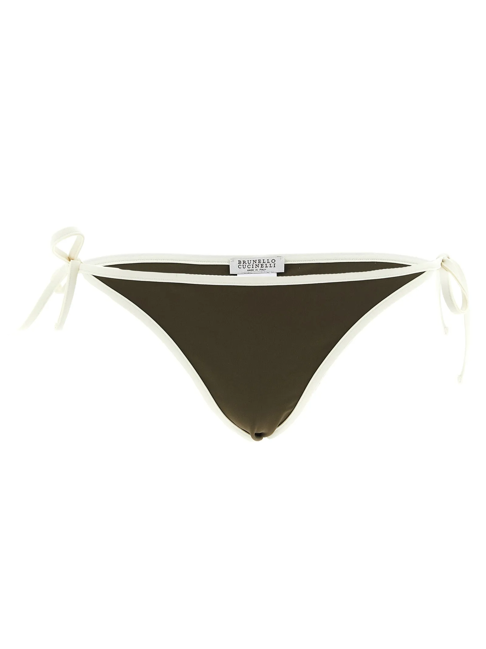 Techno Jersey Bikini Briefs Beachwear Green sold by Wanan Luxury