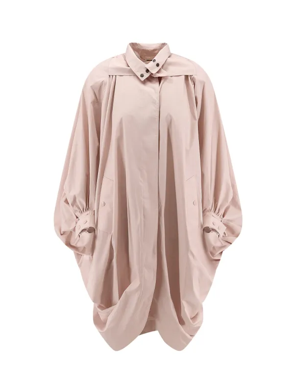 Cotton Cape Coat made by Chloe