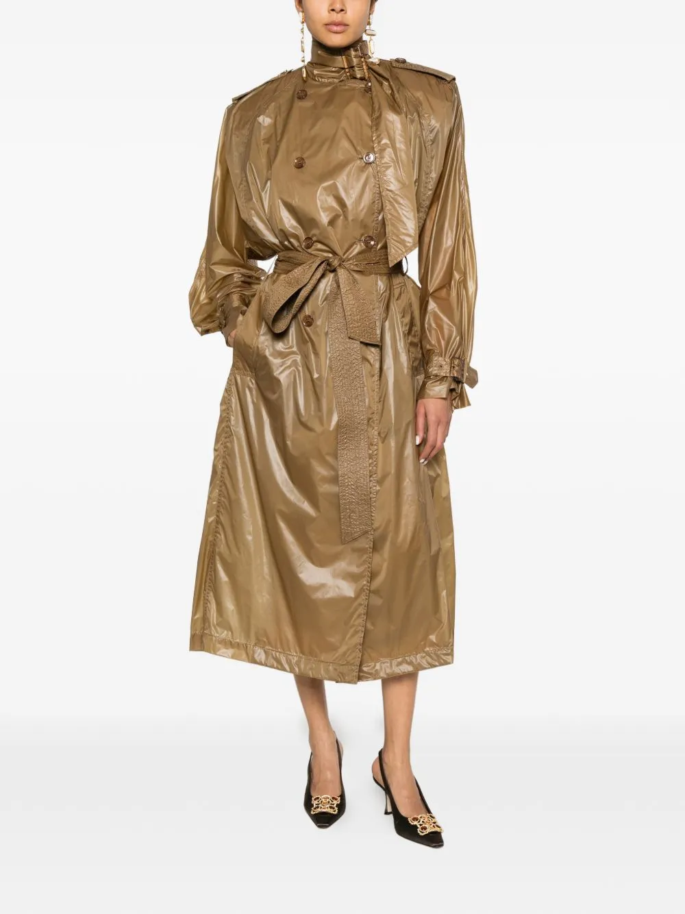 Nylon Trench Coat sold by Wanan Luxury product image thumbnail 2