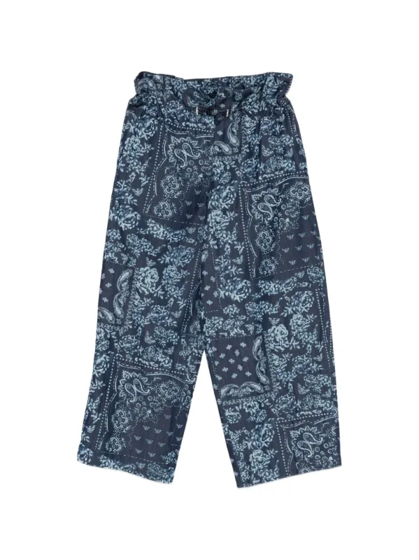 Printed Cotton Trousers made by Emporio Armani