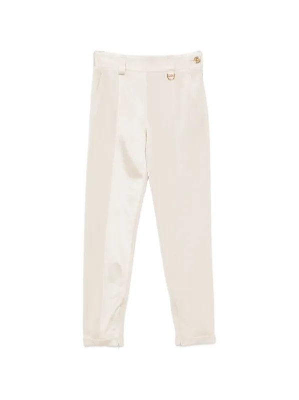 Satin-Finish Trousers made by Chloe