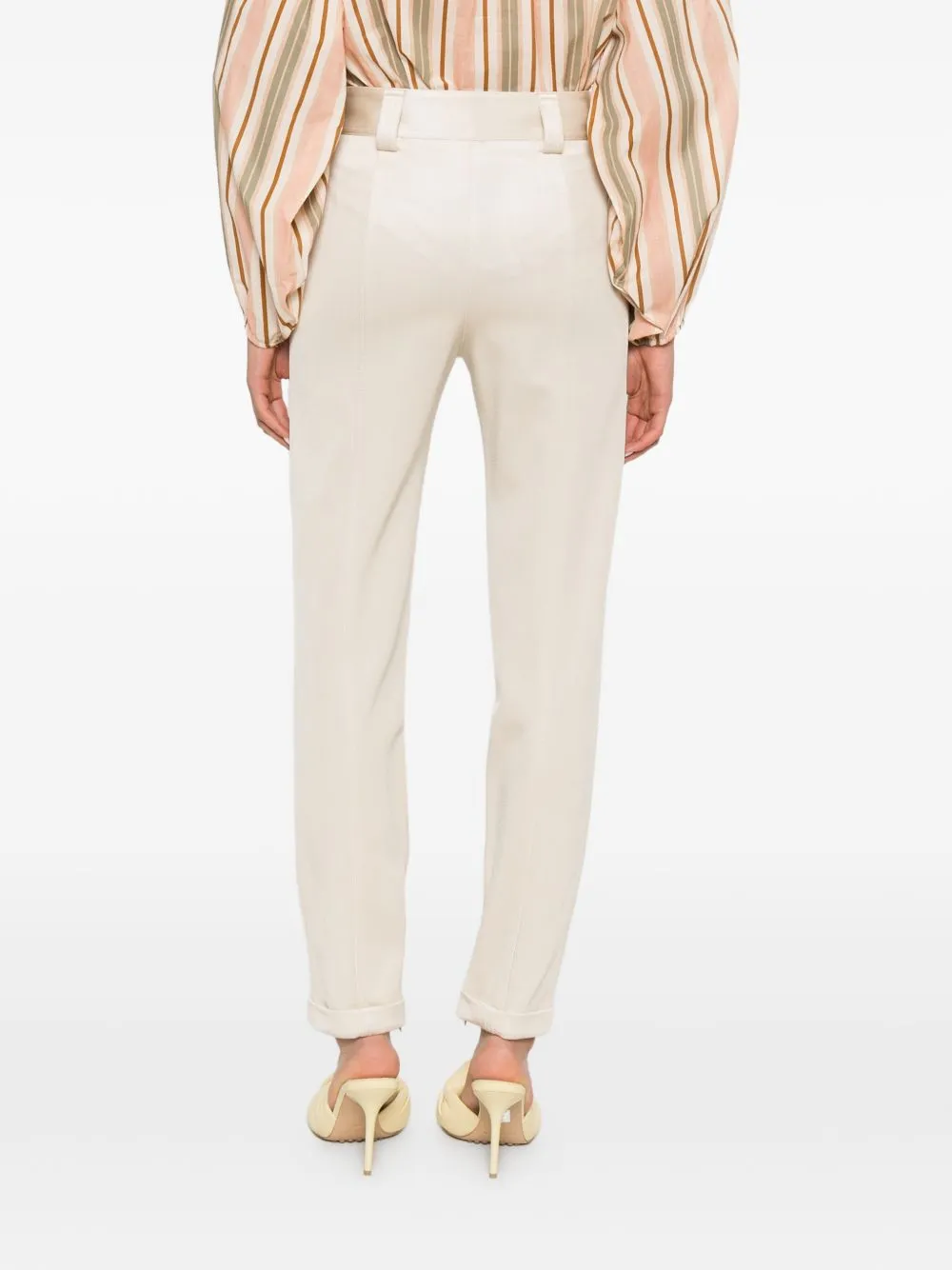 Satin-Finish Trousers sold by Wanan Luxury product image thumbnail 5