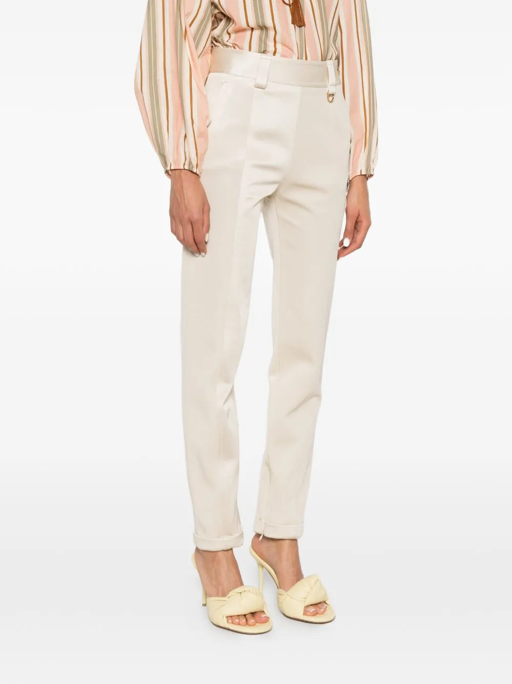 Satin-Finish Trousers sold by Wanan Luxury product image thumbnail 2
