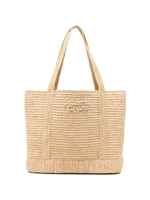 Rafia Tote Bag made by MAISON KITSUNE