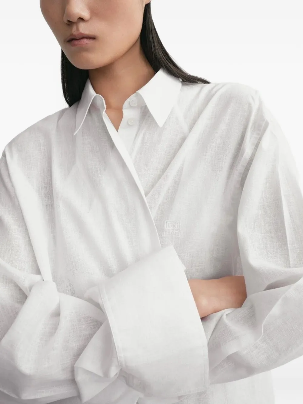 Linen And Cotton Blend Shirt sold by Wanan Luxury product image thumbnail 2