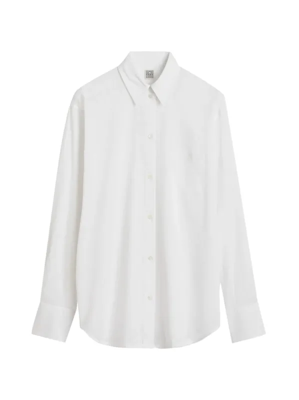 Linen And Cotton Blend Shirt made by Toteme