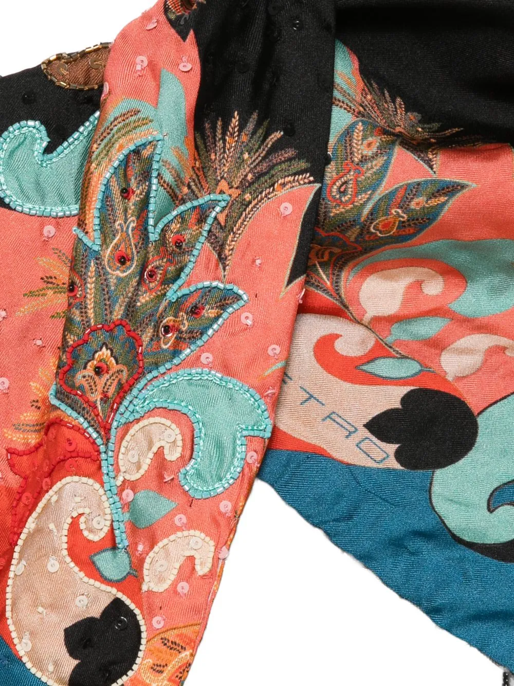Printed Silk Foulard sold by Wanan Luxury product image thumbnail 2