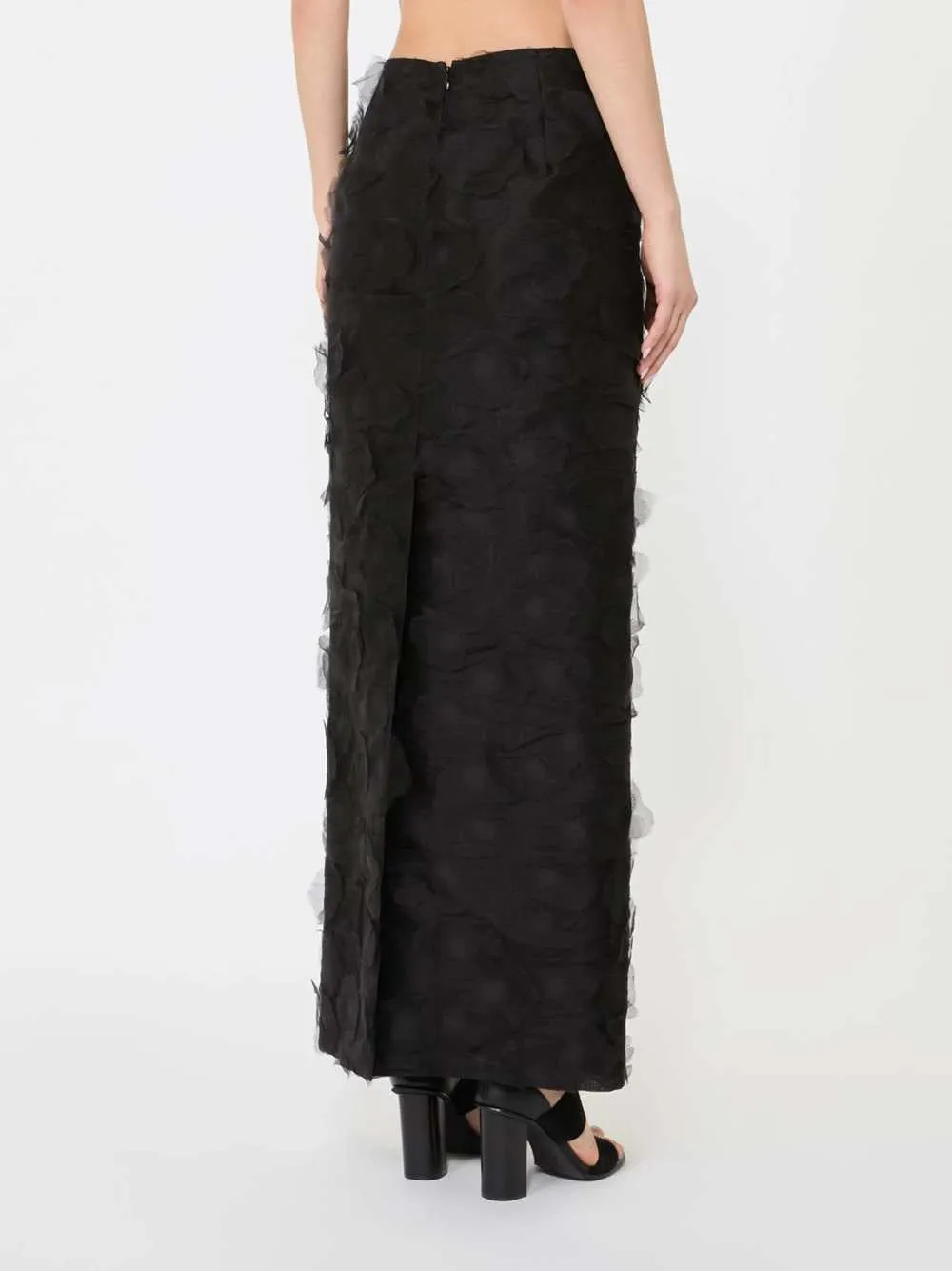 Fitted Midi Skirt, Embellished With A 3d Jacquard Texture. sold by Wanan Luxury product image thumbnail 4
