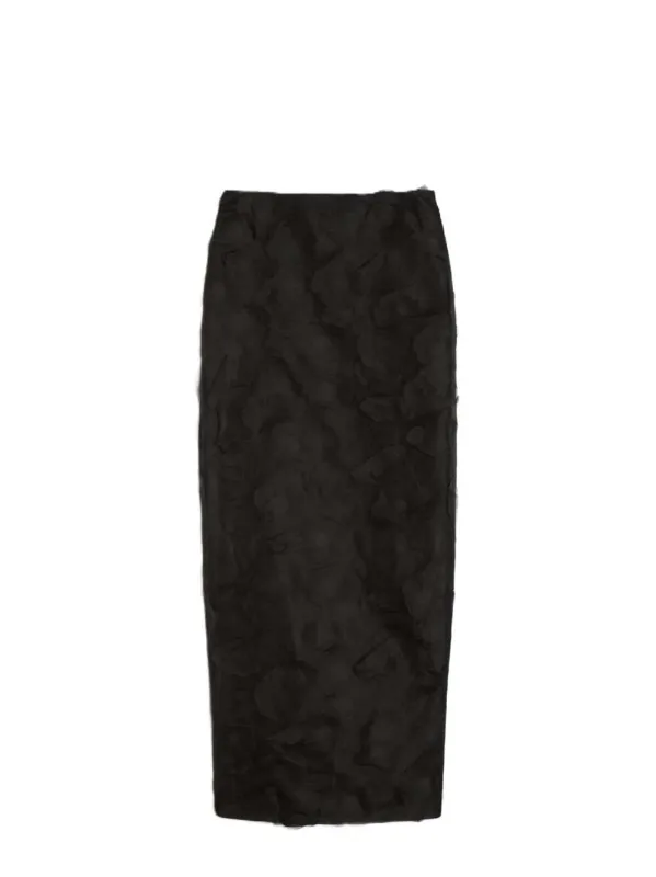 Fitted Midi Skirt, Embellished With A 3d Jacquard Texture. made by MaxMara