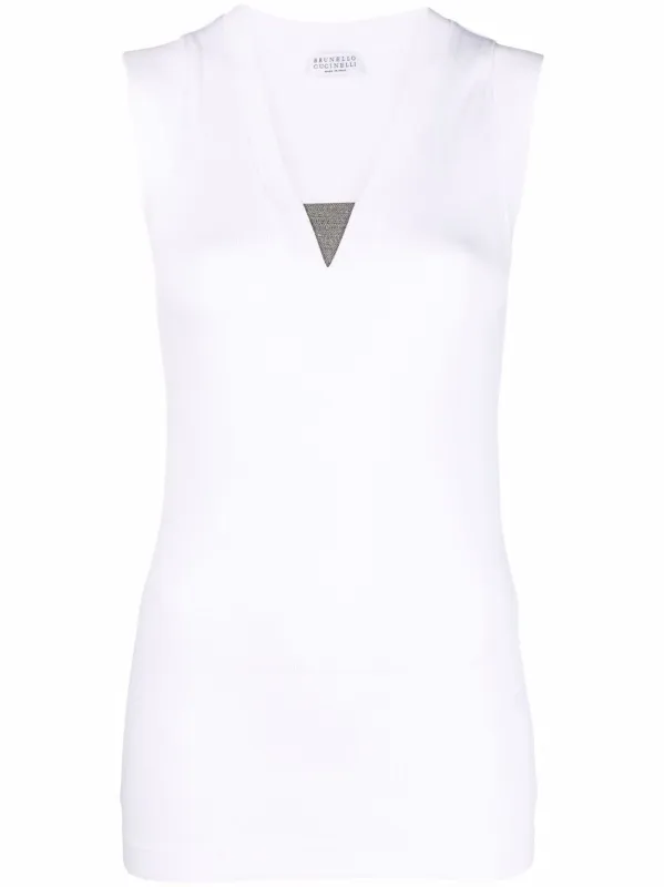 Cotton Tank Top made by Brunello Cucinelli