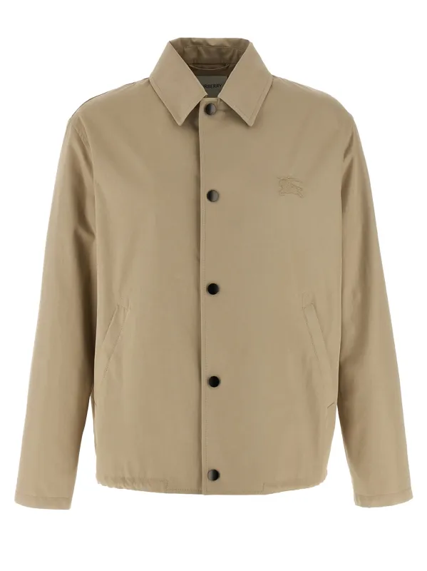 Gabardine Jacket Puffer Jackets Beige made by Burberry