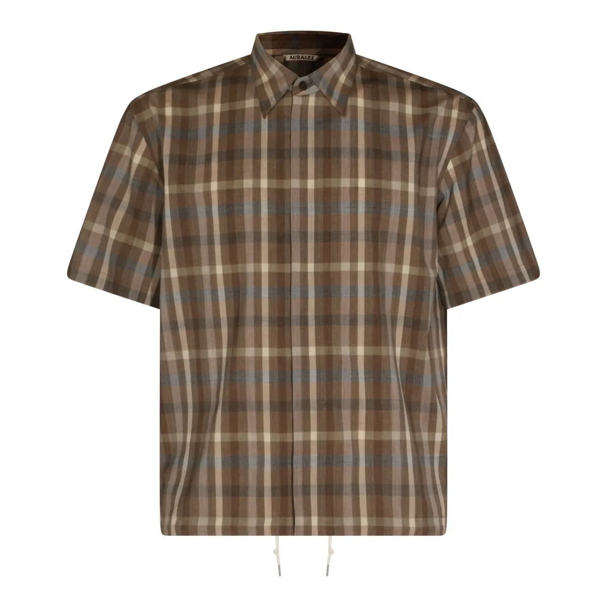 Shirts Top Brown Check sold by Wanan Luxury