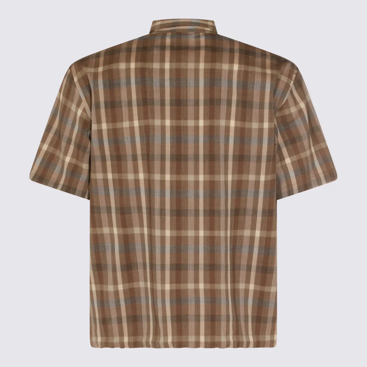 Shirts Top Brown Check sold by Wanan Luxury product image thumbnail 2