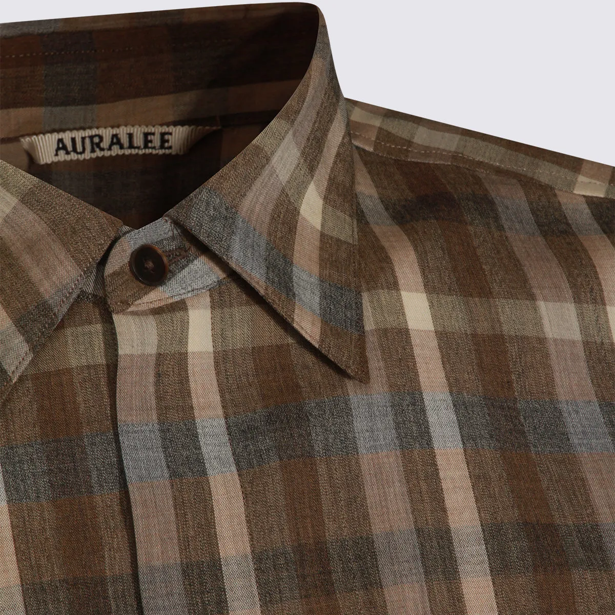 Shirts Top Brown Check sold by Wanan Luxury product image thumbnail 3