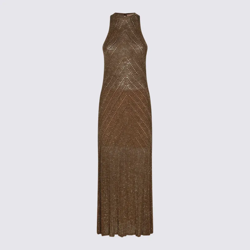 Dresses Coffee Liqueur Lurex made by Twinset