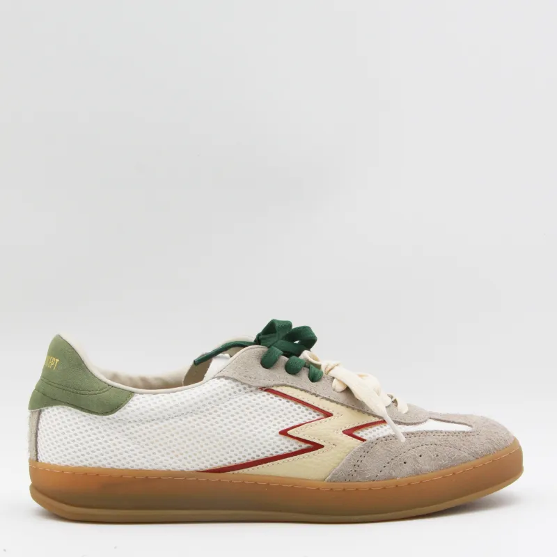 Sneakers White-Green made by Wanan Luxury