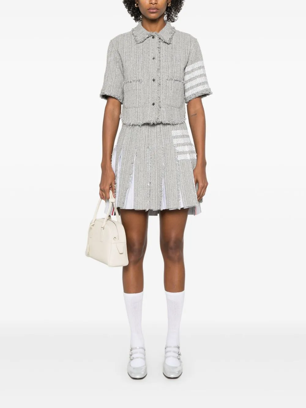 4bar Cotton Blend Skirt sold by Wanan Luxury product image thumbnail 4