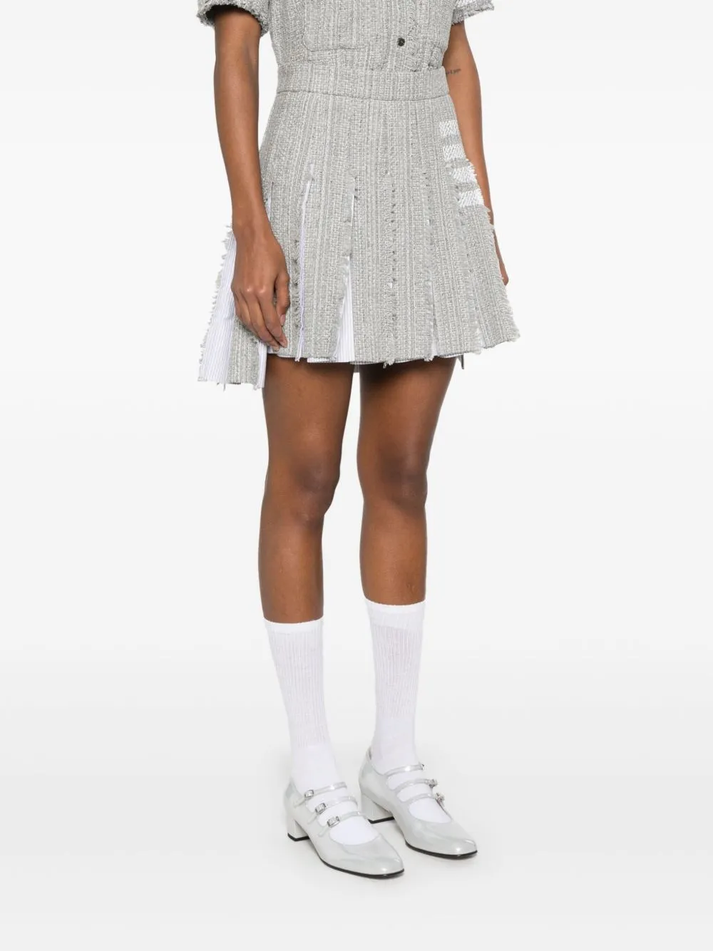 4bar Cotton Blend Skirt sold by Wanan Luxury product image thumbnail 5