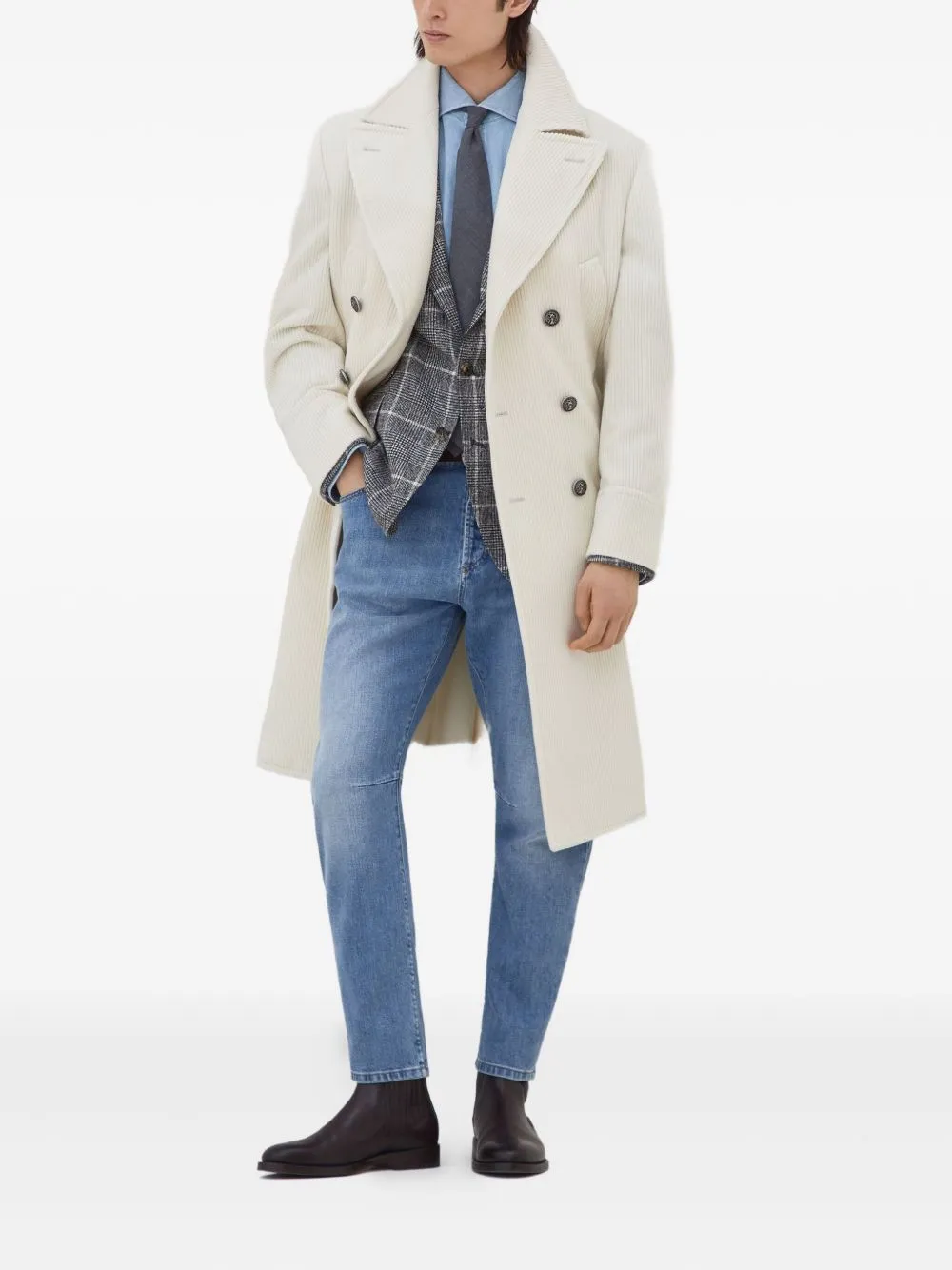 Cashmere Velvet Coat sold by Wanan Luxury product image thumbnail 4