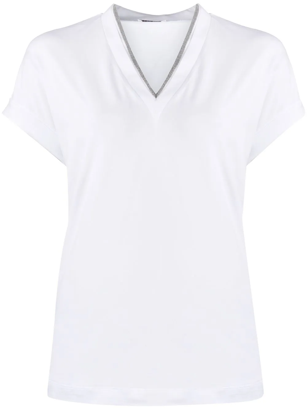 Cotton V-Necked T-Shirt sold by Wanan Luxury