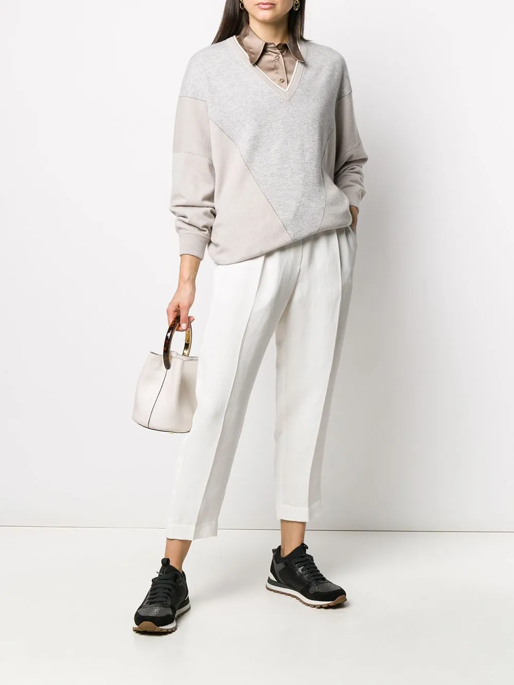 Linen Blend Trousers sold by Wanan Luxury product image thumbnail 2