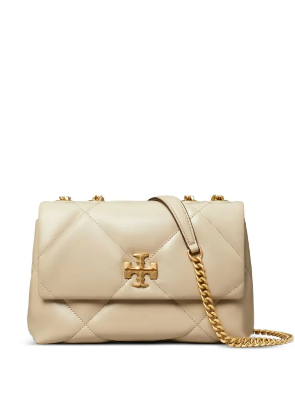 Kira Diamond Small Leather Shoulder Bag made by Tory Burch