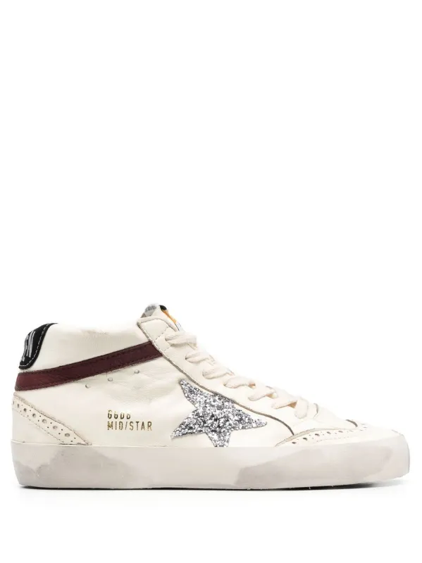 Mid Star Leather Sneakers made by Golden Goose