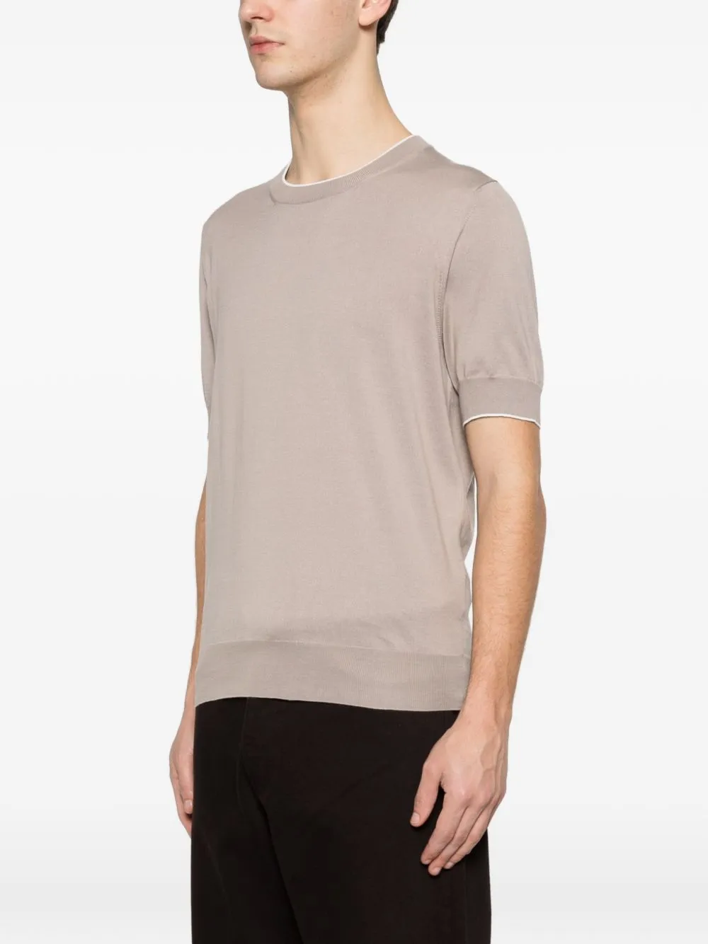 Knitted Cotton T-Shirt sold by Wanan Luxury product image thumbnail 4