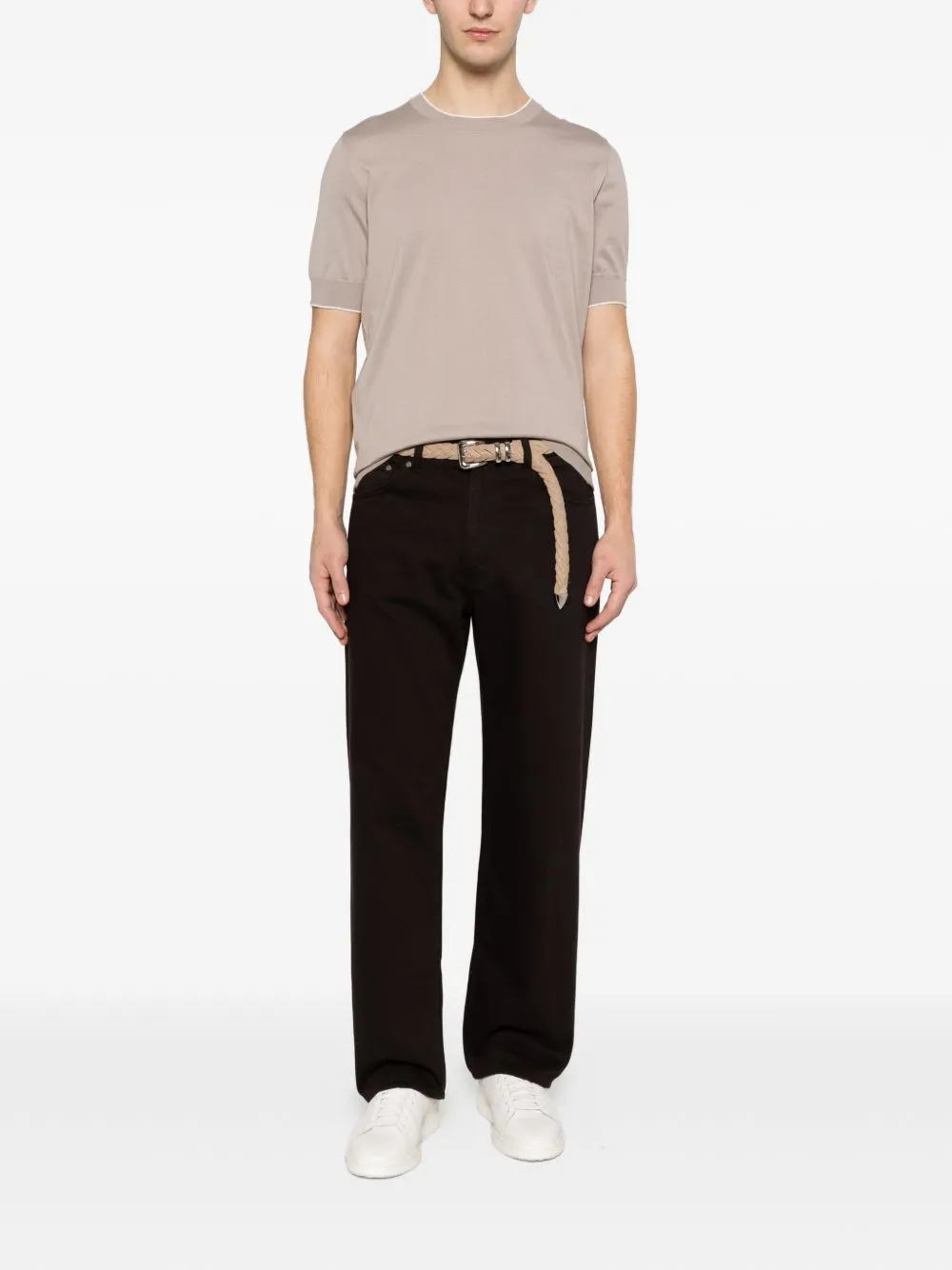 Knitted Cotton T-Shirt sold by Wanan Luxury product image thumbnail 3