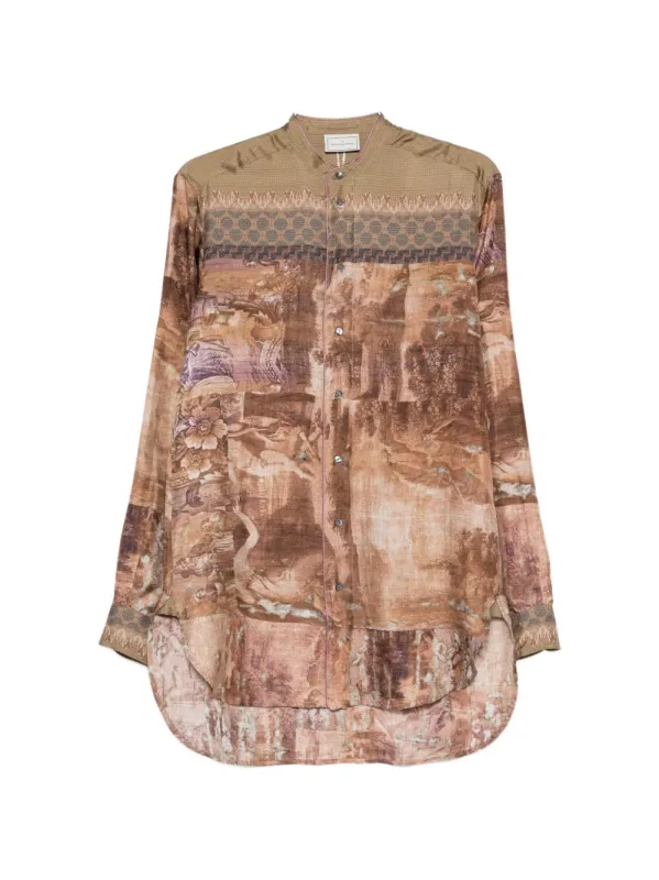 Printed Silk Shirt made by Pierre-Louis Mascia