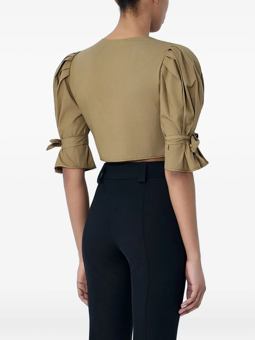 Cotton Cropped Top sold by Wanan Luxury product image thumbnail 4