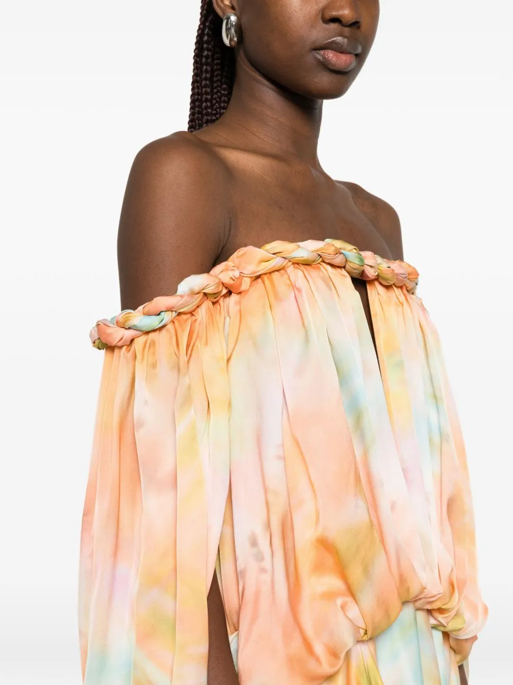 Luna Silk Maxi Dress sold by Wanan Luxury product image thumbnail 3