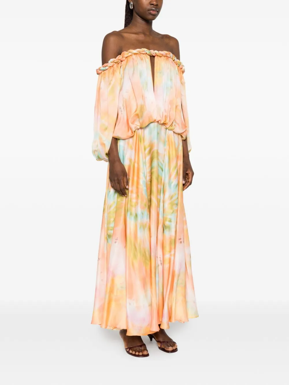 Luna Silk Maxi Dress sold by Wanan Luxury product image thumbnail 4
