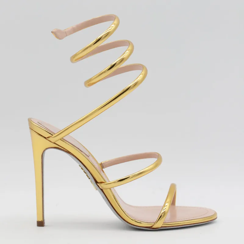 Sandals Gold made by Rene Caovilla