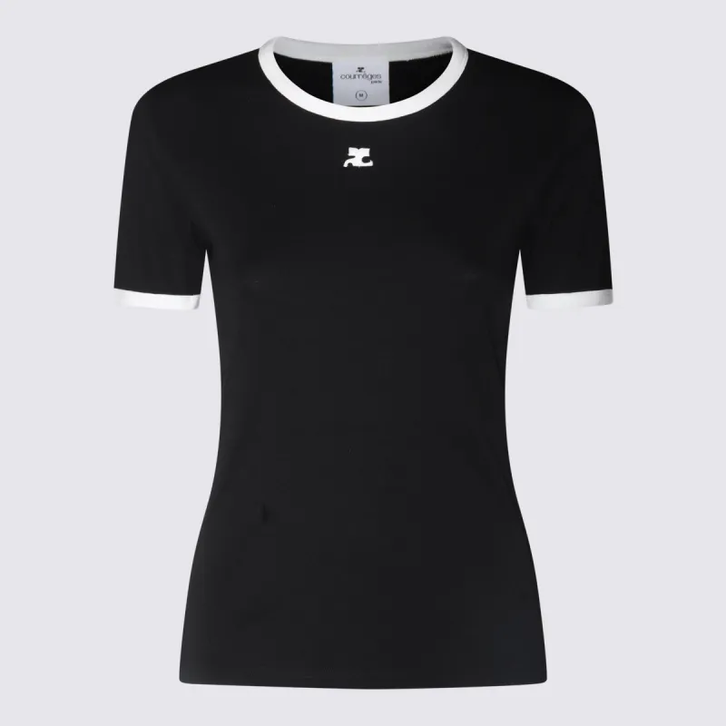 T-Shirts And Polos Black/Heritage White made by Courreges