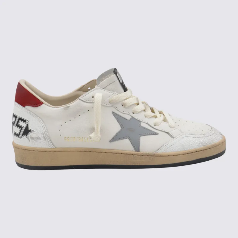 Sneakers White/Silver Blue/Red made by Golden Goose