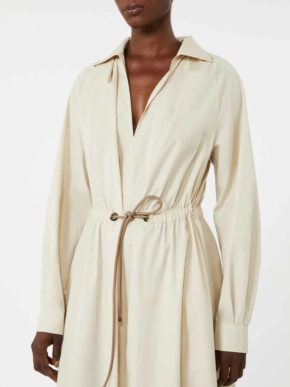 Cotton Poplin Dress - Beige sold by Wanan Luxury product image thumbnail 4