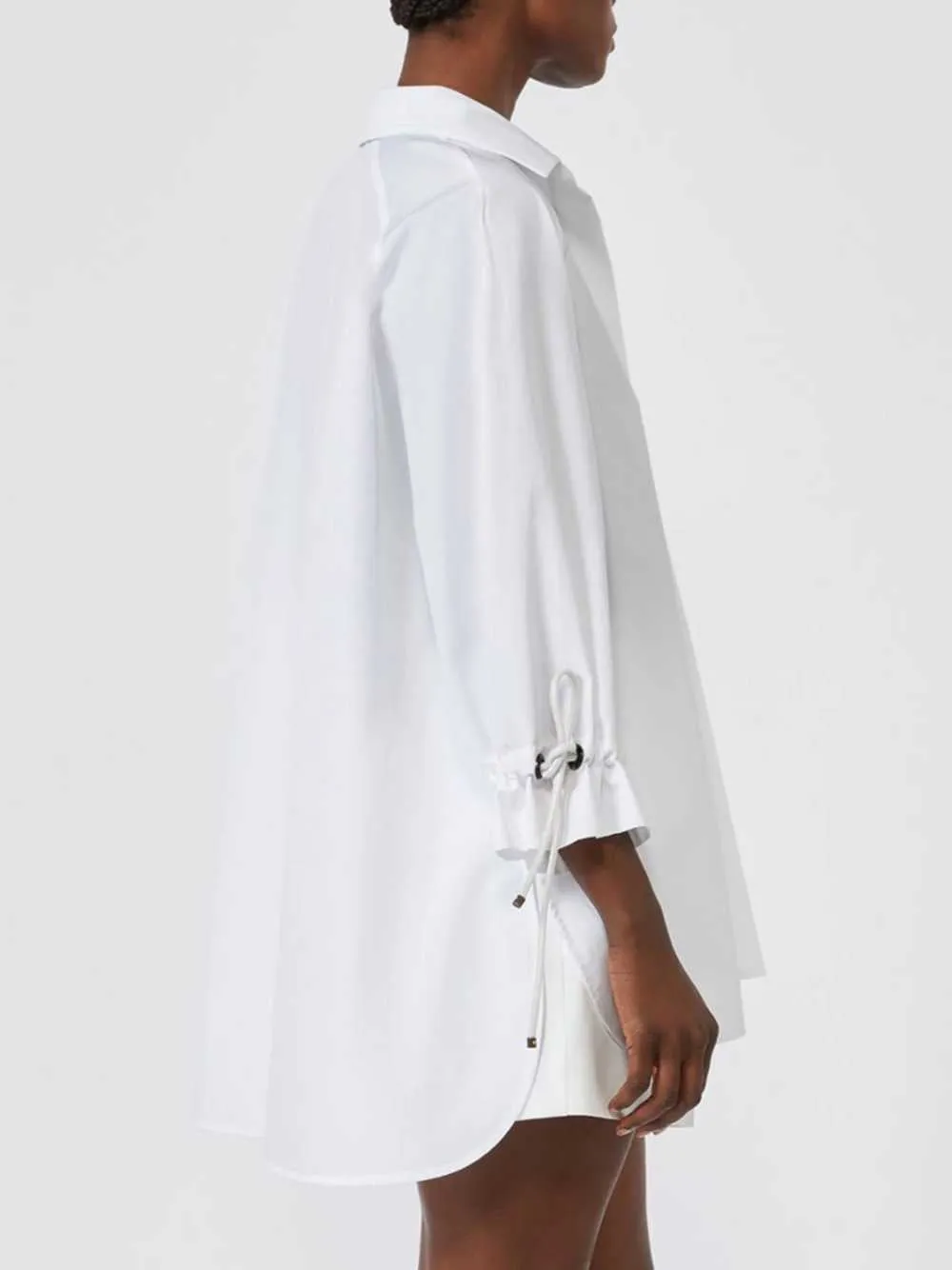 Cotton Poplin Blouse - Optic White sold by Wanan Luxury product image thumbnail 4