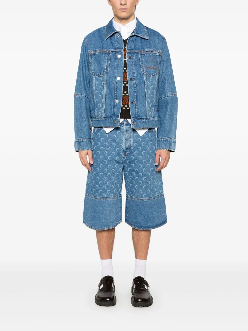Moon Denim Bermuda Shorts sold by Wanan Luxury product image thumbnail 4