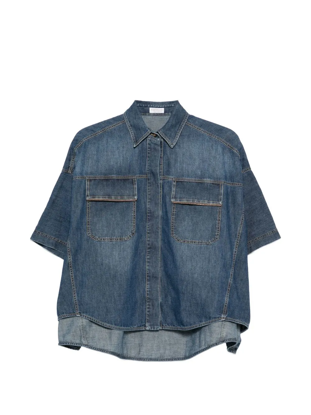 Denim Cotton Shirt sold by Wanan Luxury