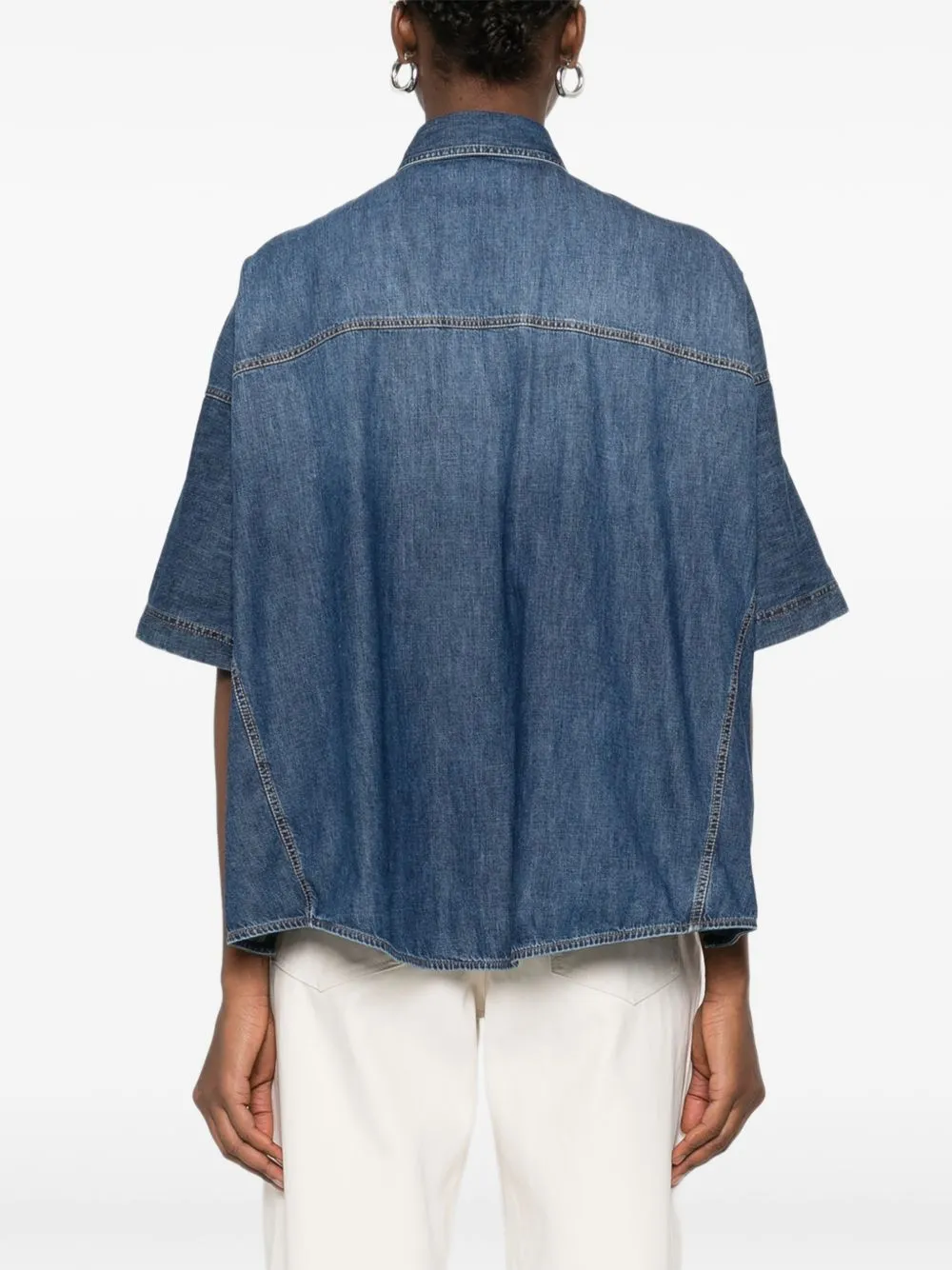 Denim Cotton Shirt sold by Wanan Luxury product image thumbnail 5