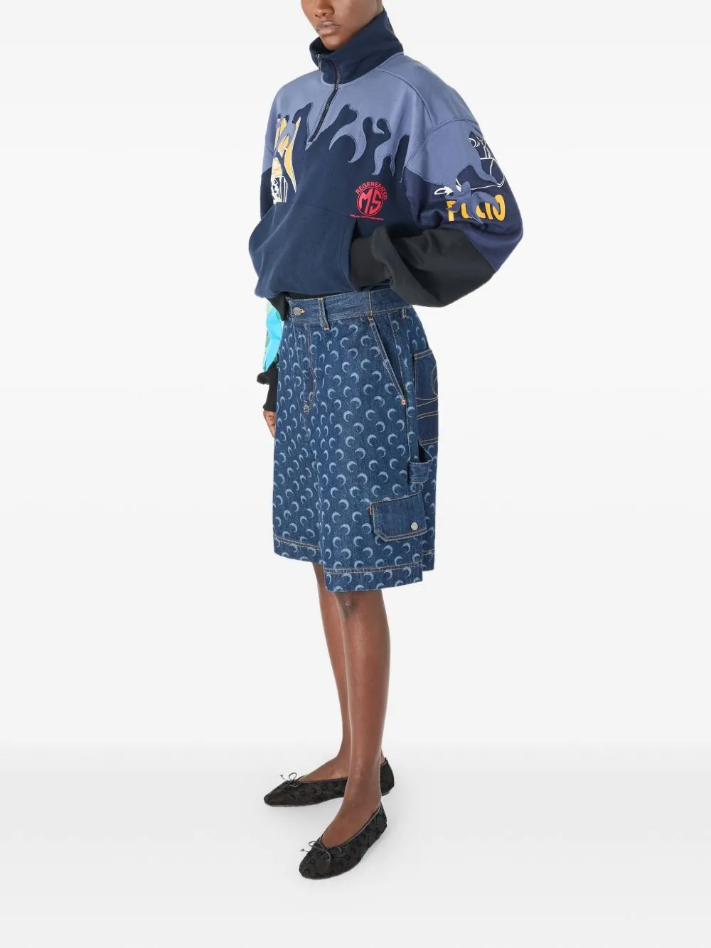 Moon Denim Bermuda Shorts sold by Wanan Luxury product image thumbnail 4