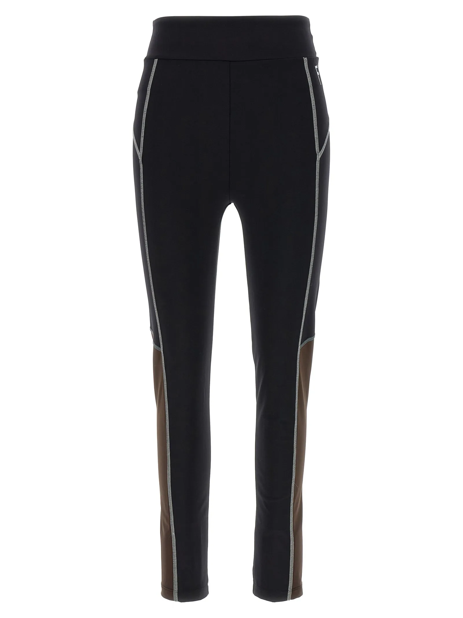 Color Block Leggings Black sold by Wanan Luxury