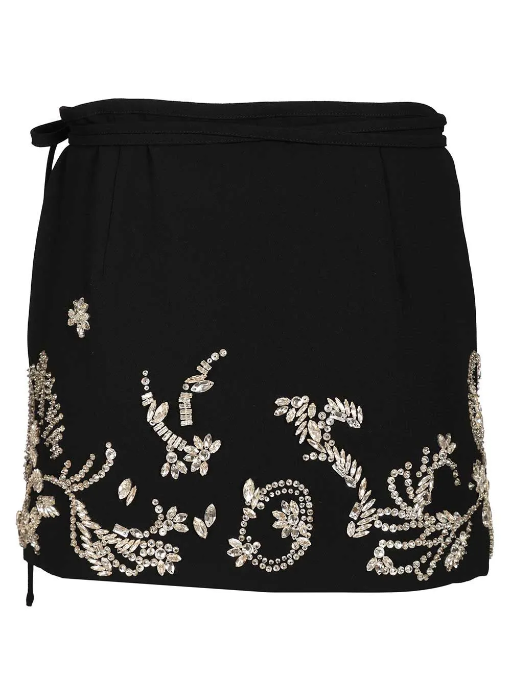 Gabrina Emb Skirt Mini Heavyweight Crepe Skirts Black sold by Wanan Luxury product image thumbnail 2