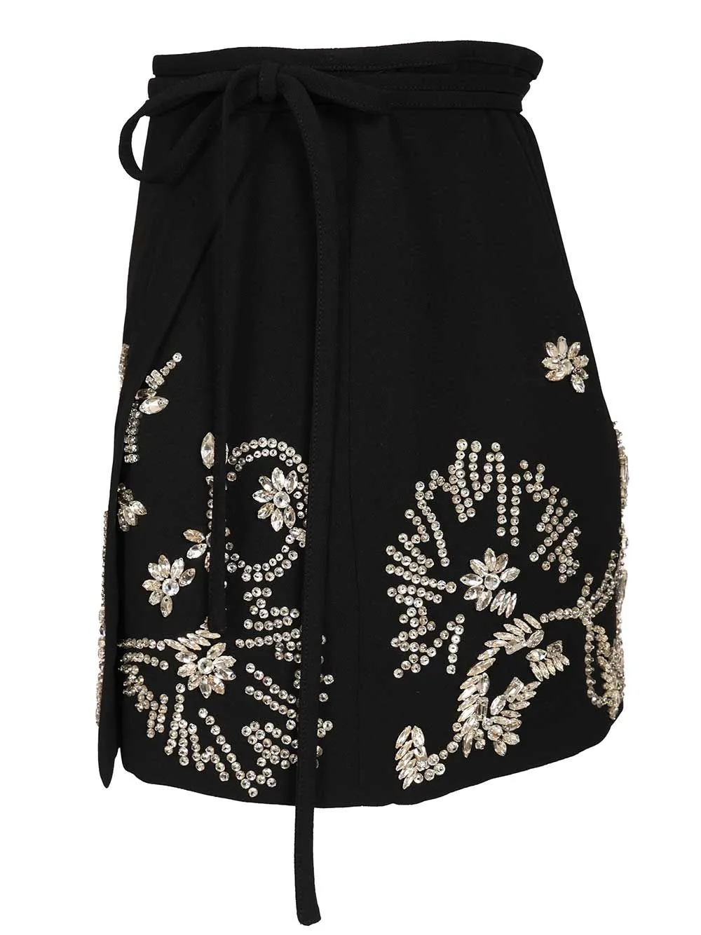 Gabrina Emb Skirt Mini Heavyweight Crepe Skirts Black sold by Wanan Luxury product image thumbnail 4